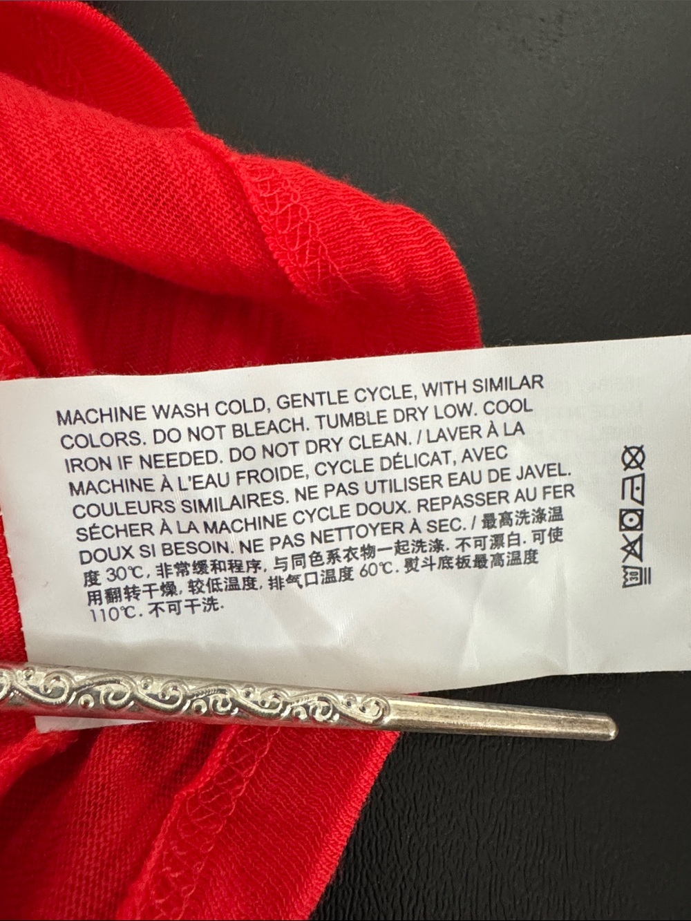 Theory tomato red SM t-shirt - Picture 5 of 9